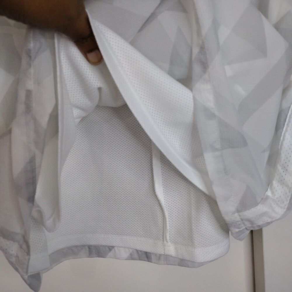 Nike Golf Tour Performance Tennis Skirt Womens Sz L White Grey Two Layer 456161 - Picture 3 of 9